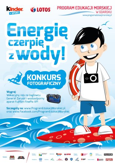 Plakat Energię czerpię z wody