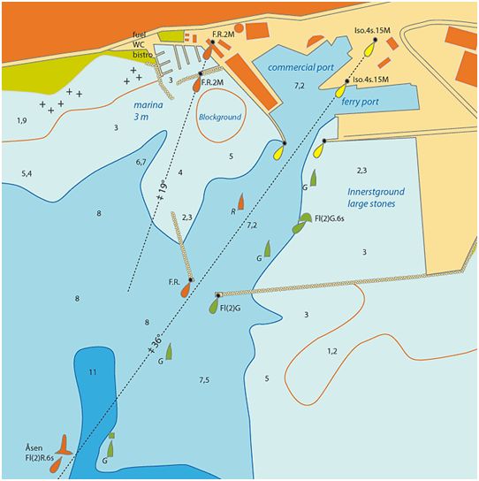 Marina w Ystad - plan